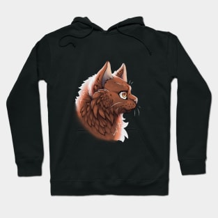 Cinnamon British Longhair Side Portrait Hoodie